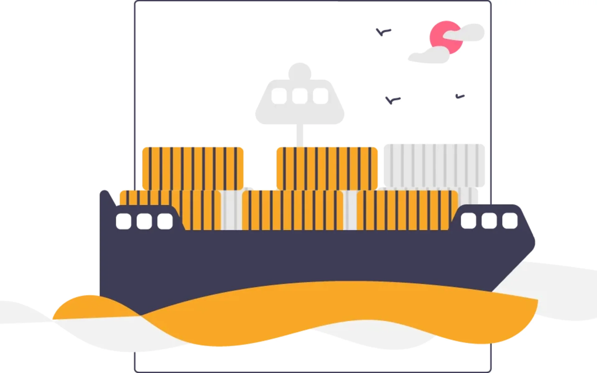 Cargo vessel served by Sultan Logistics